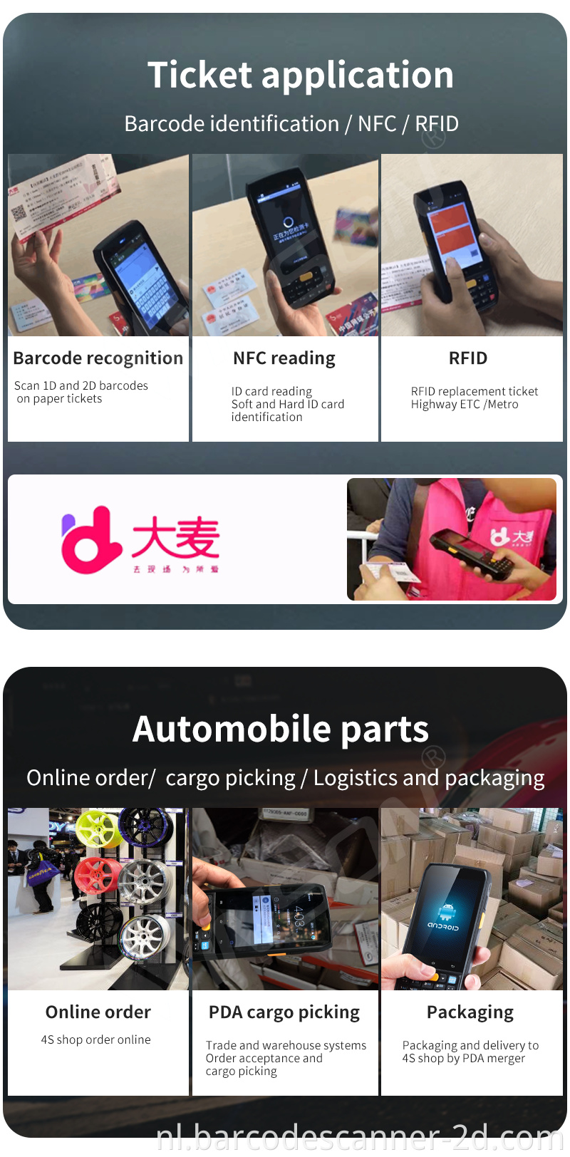 Winson WPC-7000 Hoogwaardige Android System 4G PDA met GIS-gegevensverzamelaar van toetsenbord GIS